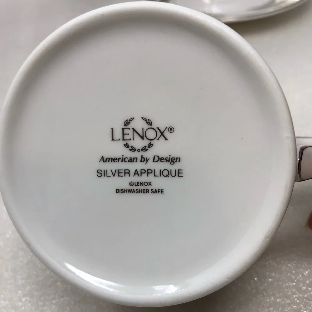 NEW LENOX 5 Piece Place Setting Silver Appliqué